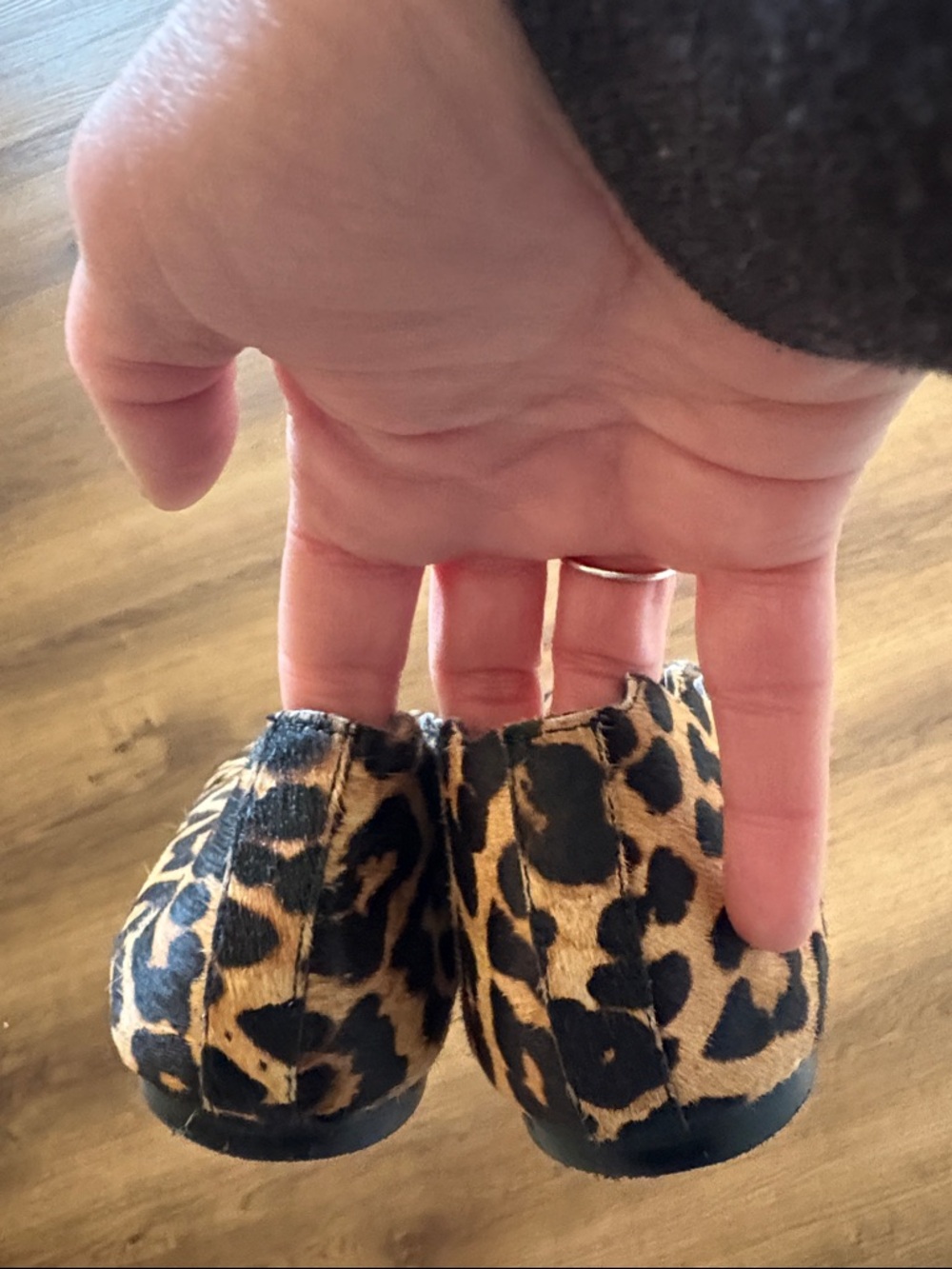 Sam Edelman Leopard Print Ballet Flats - Tan and Black - Picture 3 of 5